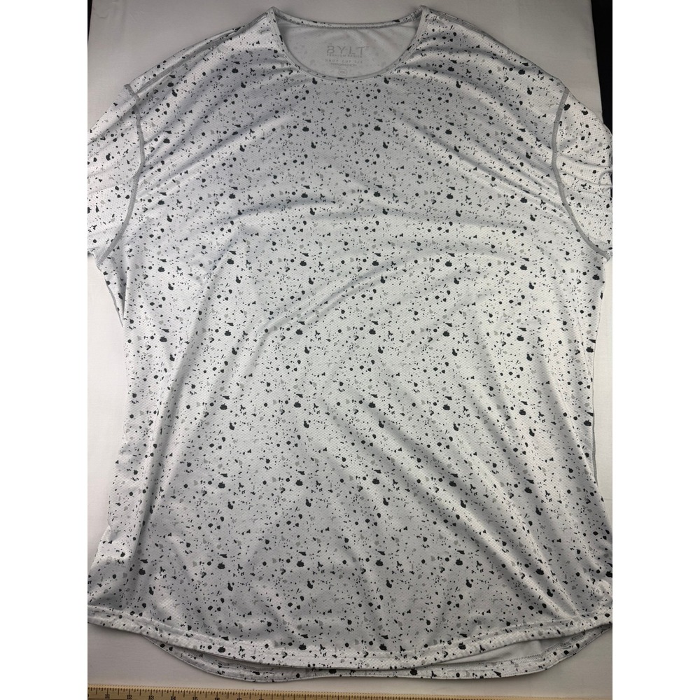 BYLT Drop Cut SS Performance Shirt XXL Grey Black Speckled Lot of 2